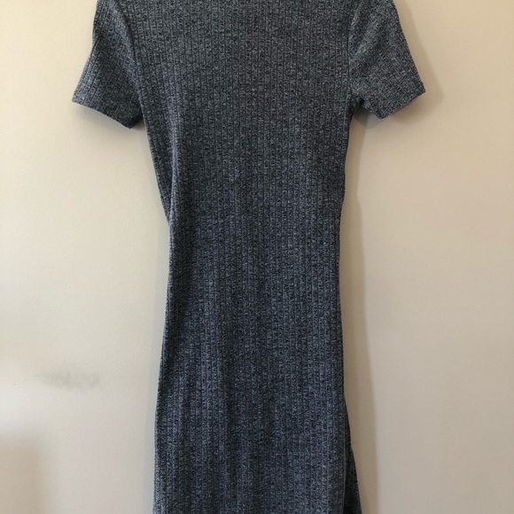 BP Ruched Grey Dress - Picture 2 of 3